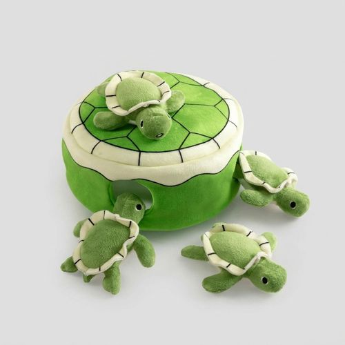 Hollypet Hide-and-Seek Turtle Plush Dog Toy