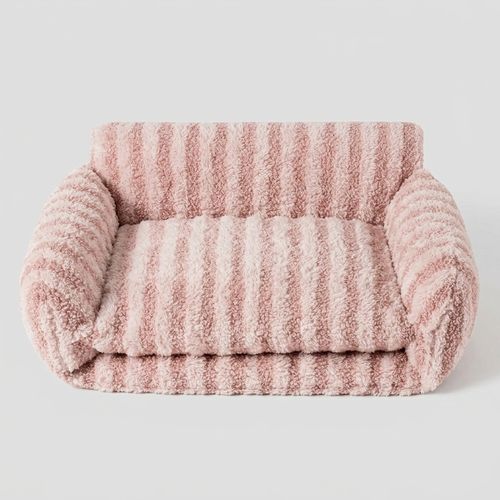 Hollypet Double-Layer Plush Cat Couch Bed